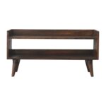 Nordic Storage Bench with Walnut Finish