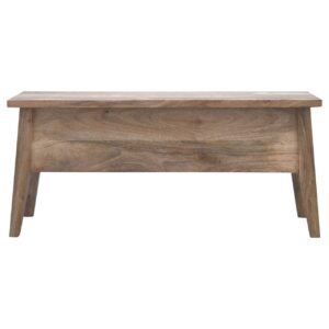 Solid Wood Storage Bench with a Lid