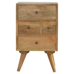 Nordic Style 4 Drawer Multi Bedside