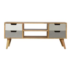 Grey Painted Open TV Unit