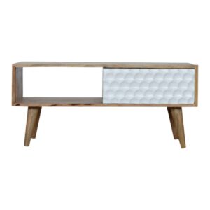 Honeycomb Carved Coffee Table