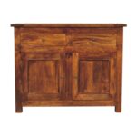 Chic chestnut sideboard featuring two drawers