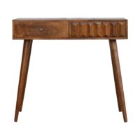 Chestnut Prism Console Table