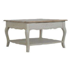 amberly carved coffee table