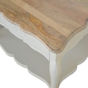 amberly carved coffee table