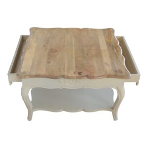 amberly carved coffee table