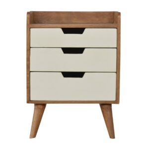 White Painted Bedside Table