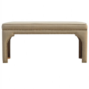 Mud Linen Occasional Bench