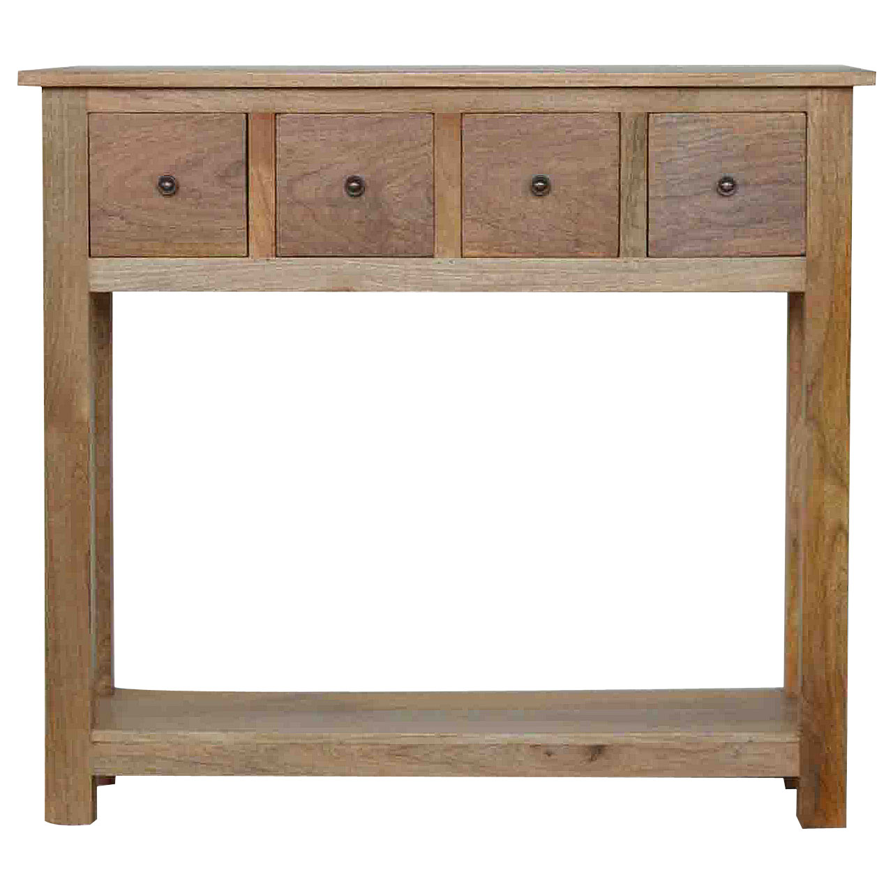 Country Style 4 Drawer Console Table