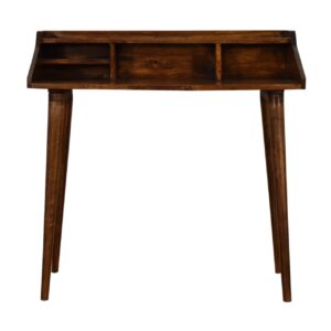 Multi-Drawer Writing Desk in Chestnut