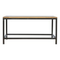 Iron Base Rectangular Coffee Table