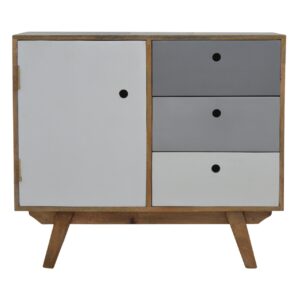 two tone hand painted cabinet
