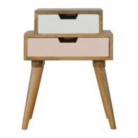 Blush Pink and White Multi Bedside