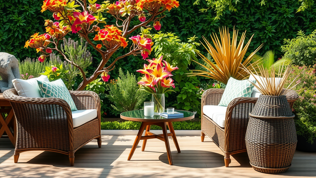 Wicker Patio Furniture Elevates Outdoor Style