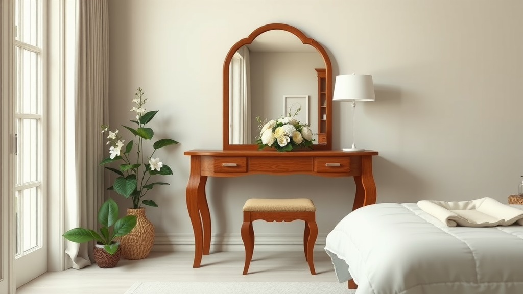 Handcrafted Oak Dressing Table Brings Elegance