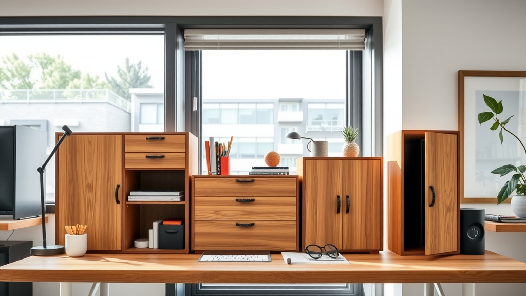 Wooden Storage Solutions Enhance Organization