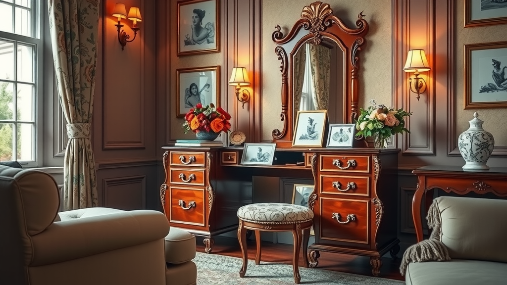 Chestnut Dressing Table For Elegant Spaces Chestnut Dressing Table For Elegant Spaces