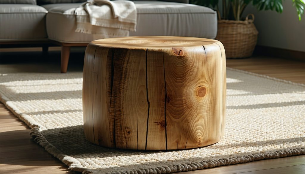 wooden footstools