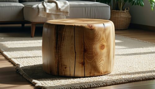 wooden footstools
